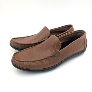 Johnston & Murphy Nichols Venetian Loafers Slip-On Brown leather US8.5M EU41